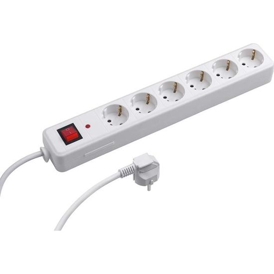 Rallonge De Câble D'alimentation, 2 M De Câble D'alimentation Prise Euro Rallonge, 2 En 1 Type C