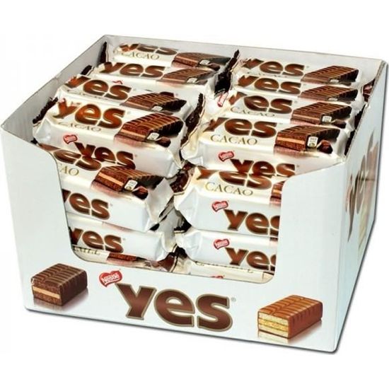 Boîte de gâteaux Yes chocolat - Lot de 48