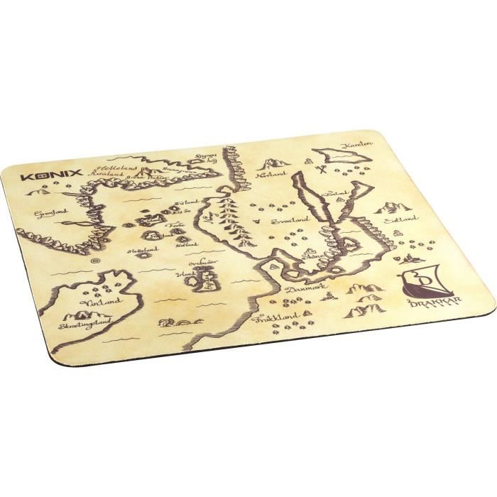Tapis Souris Konix Drakkar – Gaming, Surface Optimisée, Antidérapante - vue 4