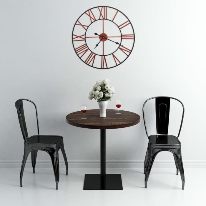 ZUO Horloge murale Métal 58 cm Rouge - 1