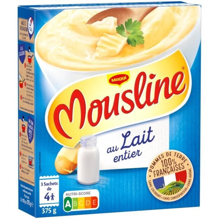 NESTLE MAGGI - Maggi Mousline Tendresse De Lait 375G - Lot De 4