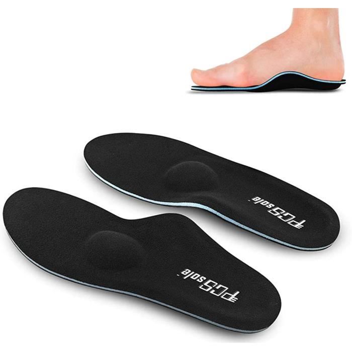 Semelles Orthopédiques Pieds Plats Support Arch Pour les Douleurs au Niveau du Talon, la Fasciite Plantaire,Semelles pour les Sports