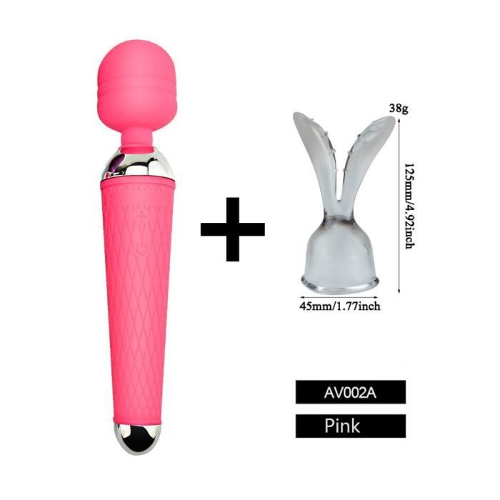 G Spot vibrateur accessoires casquettes, magique AV vibrateur baguette Extension de couvre chef, jouets sexuels pour - Type Pink A