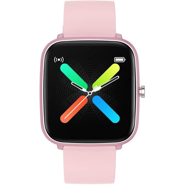 Montre intelligente pour téléphone Android et iOS - Compatible avec iPhone Samsung - Étanchéité IP68 - Moniteur de fréquence ca A187