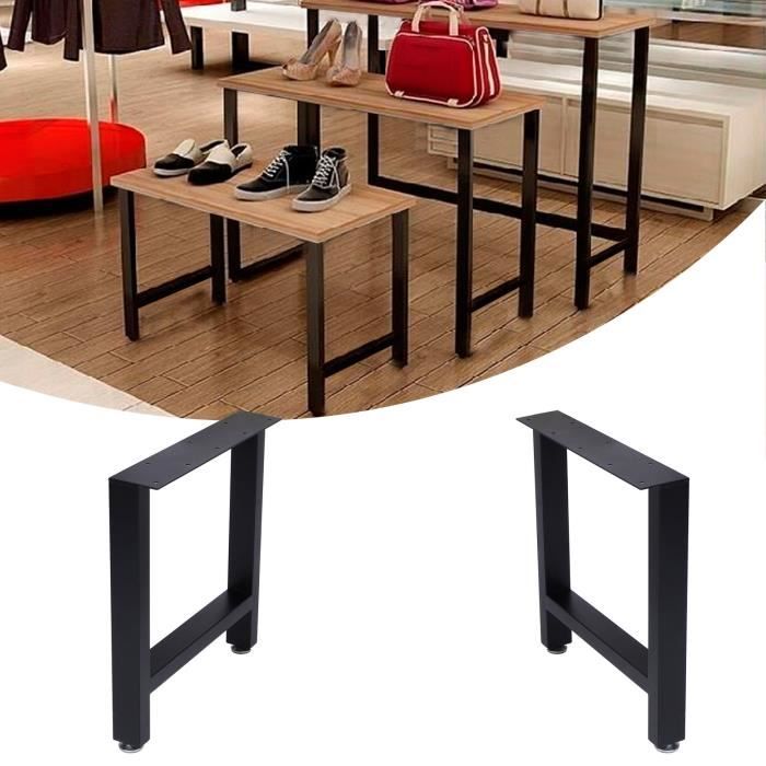 Pieds de table modernes industriels en métal robuste (S)