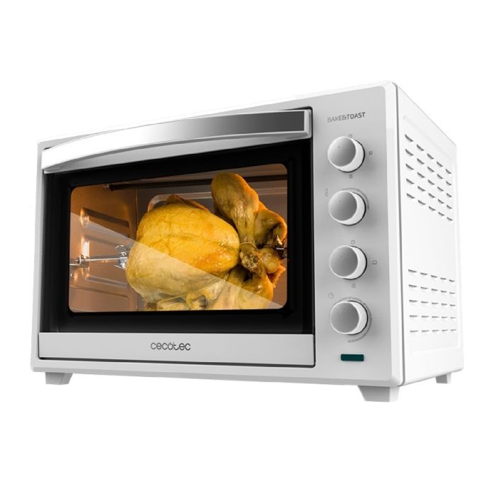 Cecotec Bake&Toast 6000 White Gyro Mini-four de table à convection électrique. Avec rôtissoire. Cuisson par convection.