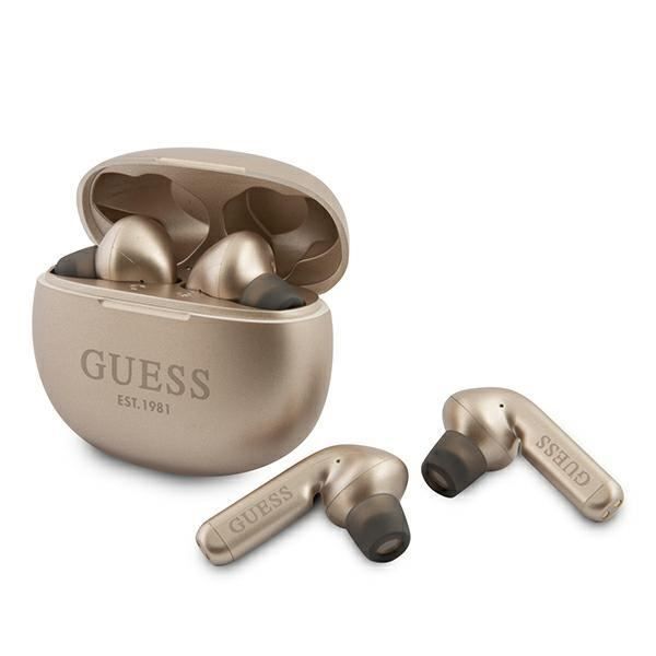 Ecouteur sans fil + micro Guess Gold Or pour APPLE IPHONE X