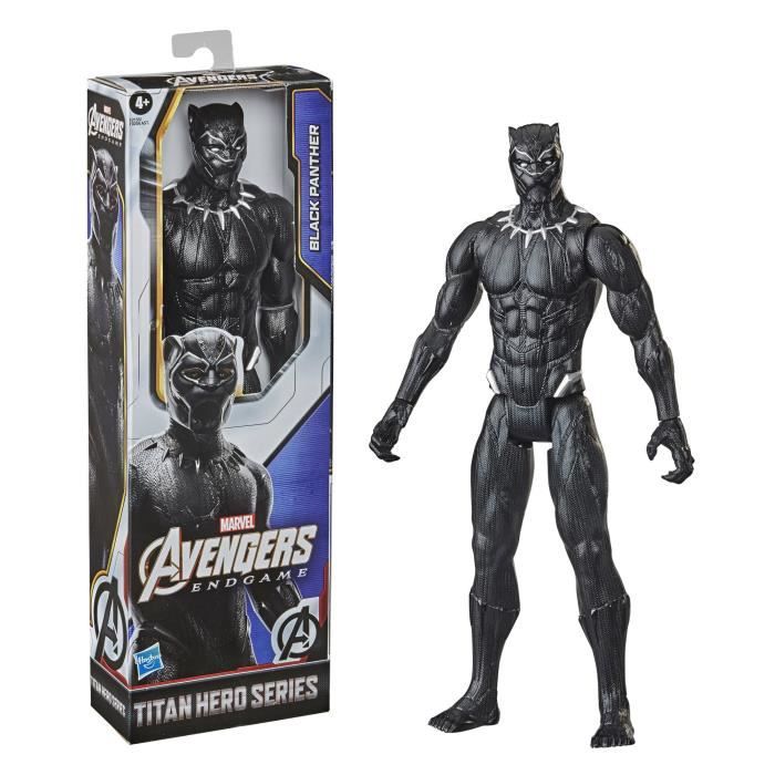 MARVEL AVENGERS - Titan Hero Series - Figurine de collection Black Panther de 30 cm - jouet pour enfants à partir de 4 ans
