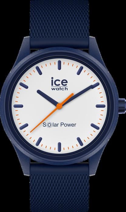 Ice-Watch - ICE solar power Pacific Mesh - Montre bleue mixte avec bracelet en silicone - 018394 (Medium)