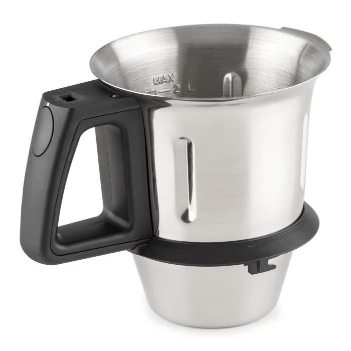 Klarstein Kitchen Hero Bol de cuisson de rechange pour robot de cuisine 2l inox