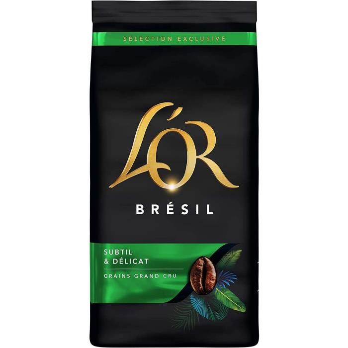 LOT DE 4 - L'OR Café en Grains Selection Brésil - 500 g