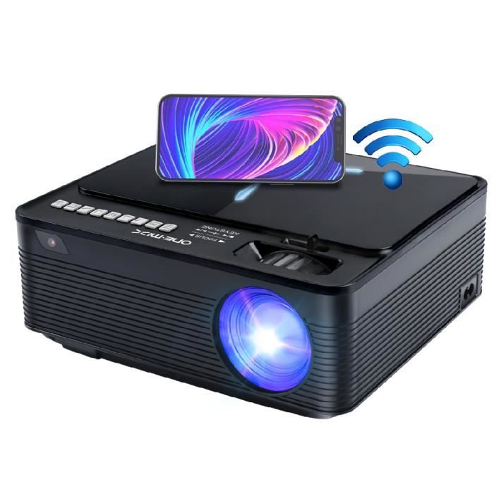 Vidéoprojecteur - ONEMIX - Bluetooth Wifi - 1080p - Home Théâtre Cinéma - Full HD LED - Projecteur Portable - 300" - 50000h - Noir