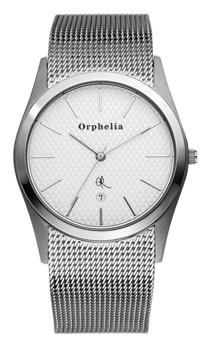 ORPHELIA - Montre Hommes - Quartz - Analogique - Bracelet en Acier inoxydable - Argent - 122-7701-88