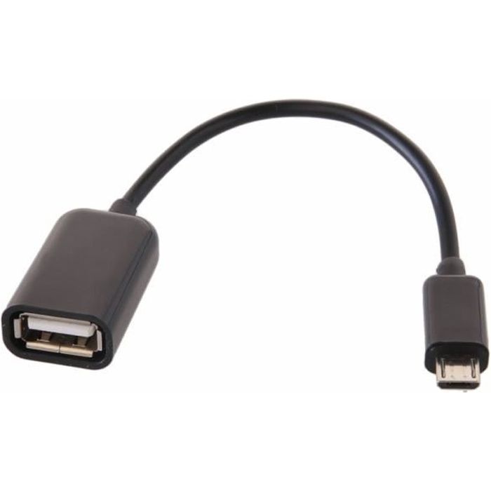 Cable Adaptateur USB Femelle vers Micro USB Male OTG Tablette Smartphone SAMSUNG GALAXY Host TAB Note II Sony Xperia S Z BlackBerry