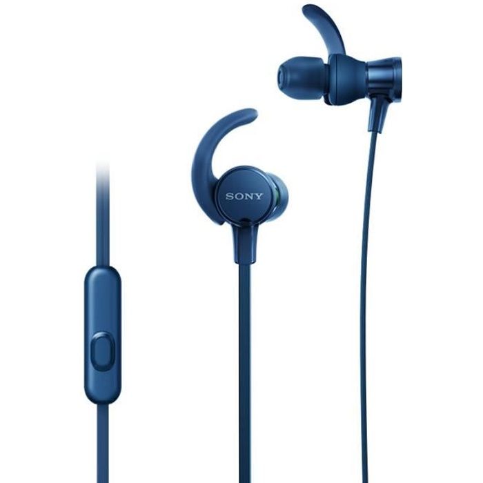SONY - Ecouteurs sport intra-auriculaires EXTRA BASS™ XB510AS - Bleu