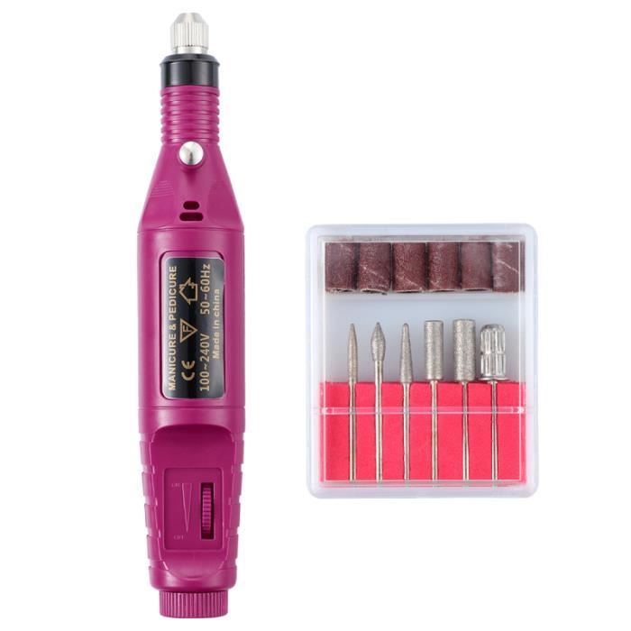 Lime à ongles électrique Nail Art Drill Kit Polisseur d 'ongles Manucure Portable Pédicure Traitements pour VERNIS A ONGLES