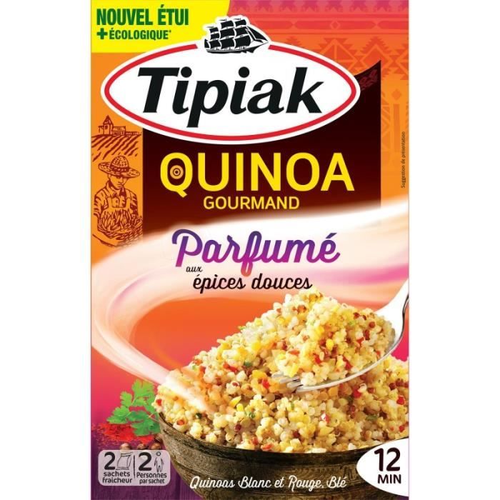 TIPIAK - Quinoa Gourmand Parfumé Aux Épices Douces 240G - Lot De 3