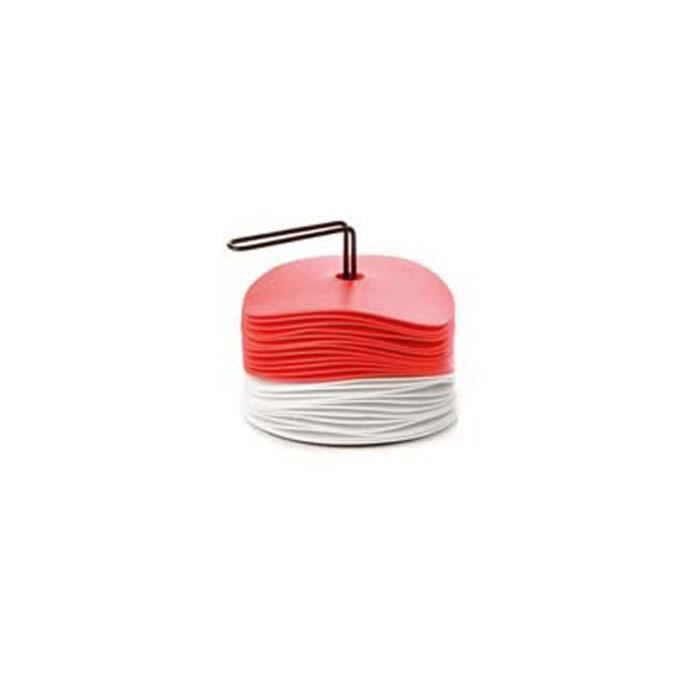 Kit de 24 disques avec support Blanc-Rouge