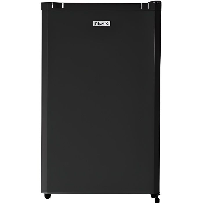 Réfrigérateur table-top FrigeluX RTT127NE – 120L – Compact 55x58x825 cm – Finition noire & inox – Classe E – 41 dB