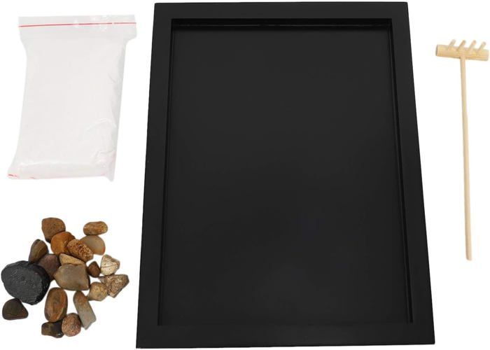 Table à sable zen, 1 jeu de râteau de sable, râteau de jardin zen, ensemble de Table à sable zen, 1 jeu de râteau de sable, râteau de jardin zen, ensemble de