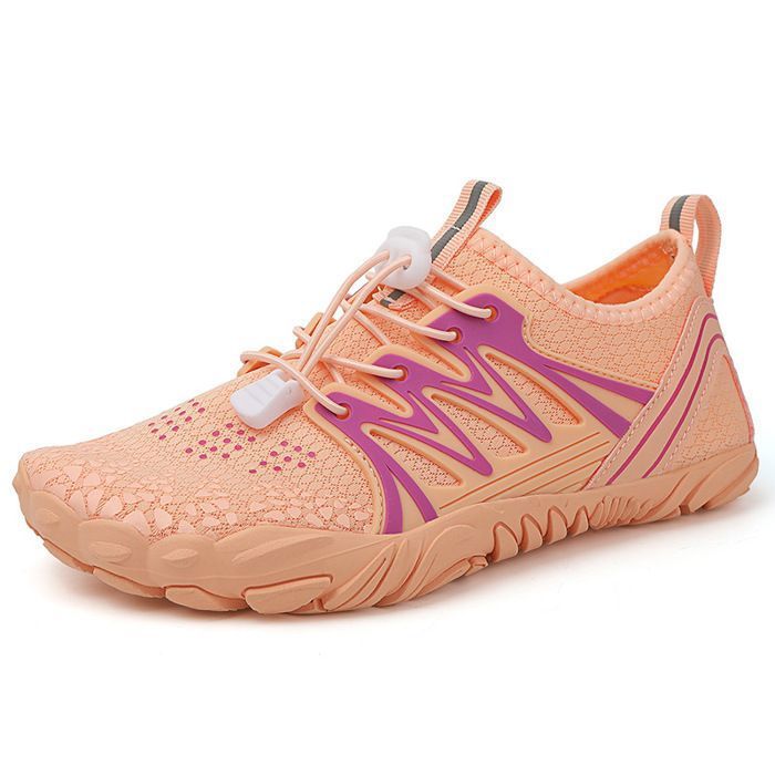 Chaussure deau Femme Chaussures Aquatiques Respirant Séchage Rapide Antidérapant - Orange