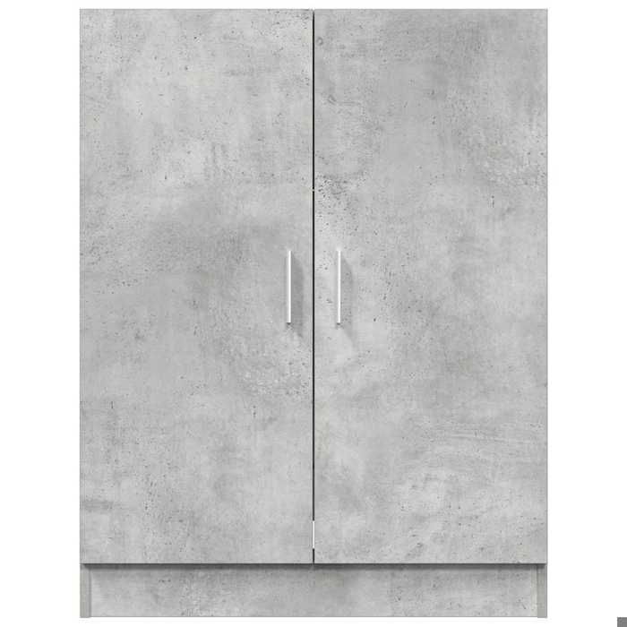 (ON SALE)Meuble haut de salle de bainMeuble WC pour machine à laver Gris béton 705x715x915 cm 80217