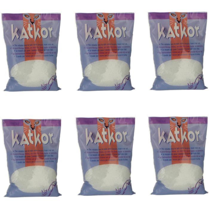 Comparer les prix de Katkor Litière De PerlesPaquet De 66X200 GLitière Pour Chat Pour Prélèvement DUrinePour Analyser LUrine De Votre ChatAvec