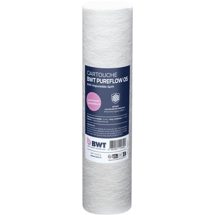 BWT Cartouche filtrante fine 5 µm pour filtre standard 10''