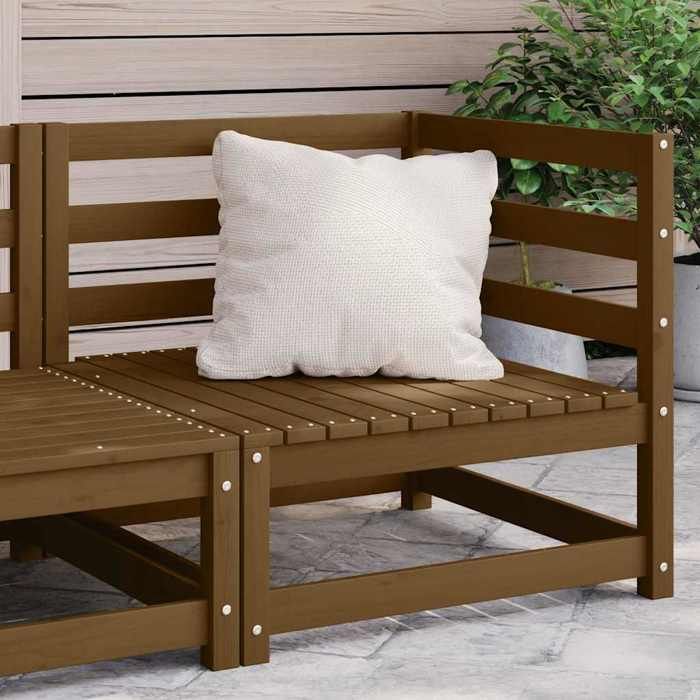 VIDAXL Canapé dangle de jardin(1 pc) - 1 PLACE - marron miel bois de pin solide 70x70x67 cm M11766