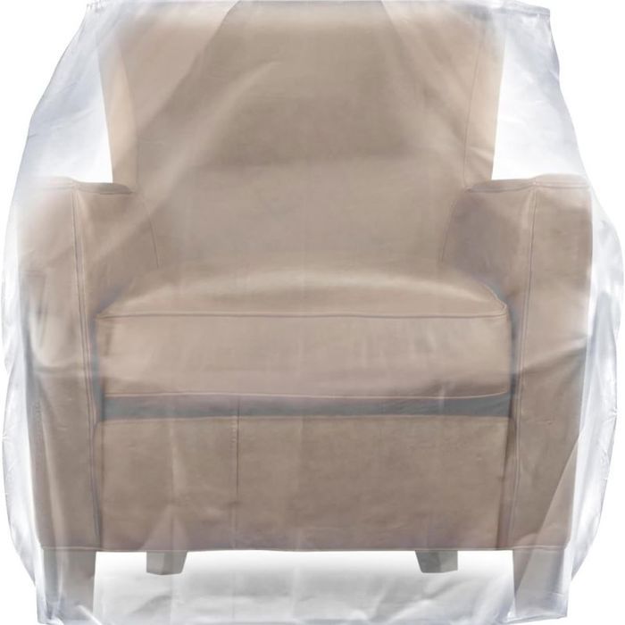 Housse de protection meuble - Imperméable PVC Transparente - Déménagement et rangement - 64x42x34 pouces