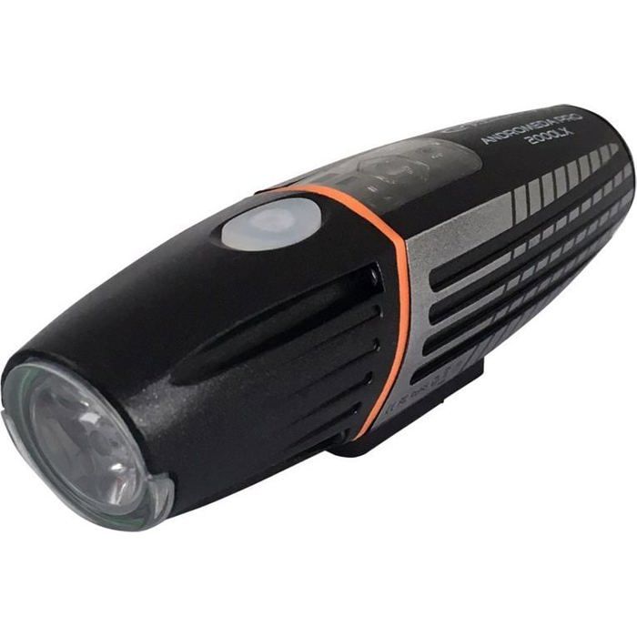 Lampe avant de vélo LED - Esperanza - Andromeda Pro 2000 lx - LED blanche CREE T6 - Mode FULL POWER - Portée 200 m Lampe avant de vélo LED - Esperanza - Andromeda Pro 2000 lx - LED blanche CREE T6 - Mode FULL POWER - Portée 200 m
