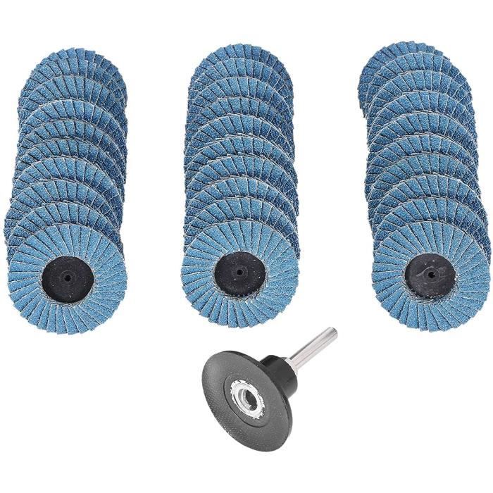 Lot De 5 Disques De Polissage à Lamelles Fibre Nylon 115mm Grain 320 - Pour Meuleuse D'Angle