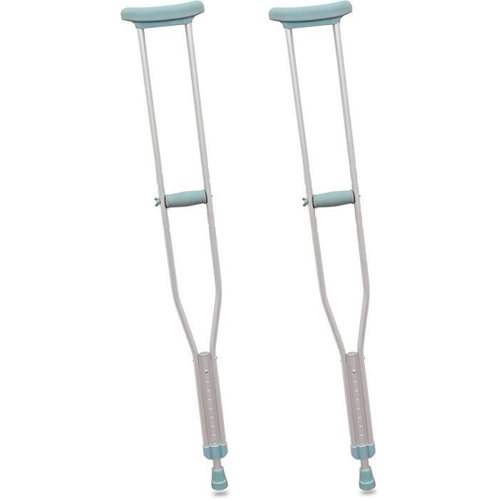 Béquilles - Pepe Axillaires (x2 Unités Taille M) Béquilles Médicales Adultes Béquille Americaine Sous Aisselle Béquill