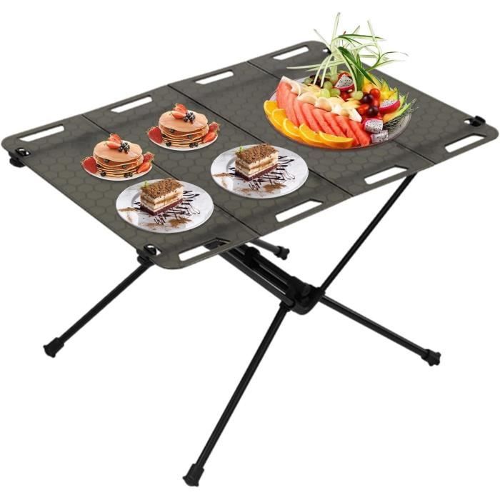 Table De Pique-nique Pliante Onni - Camping Extérieur Avec 4 Porte-gobelets Et Sac