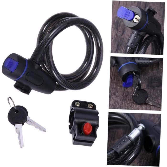 QUARKZMAN Antivol De Vélo À Chaîne Rétractable Antivol De Vélo À Chaîne