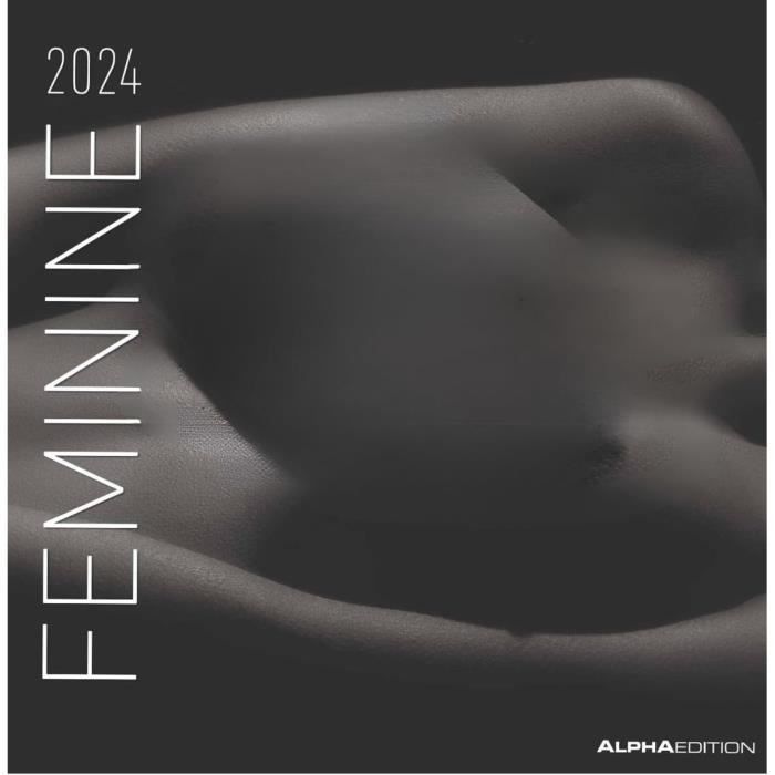 MAXI CALENDRIER 2024 SEXY HOMME NOIR ET BLANC - format A3 - homme nu - sexe