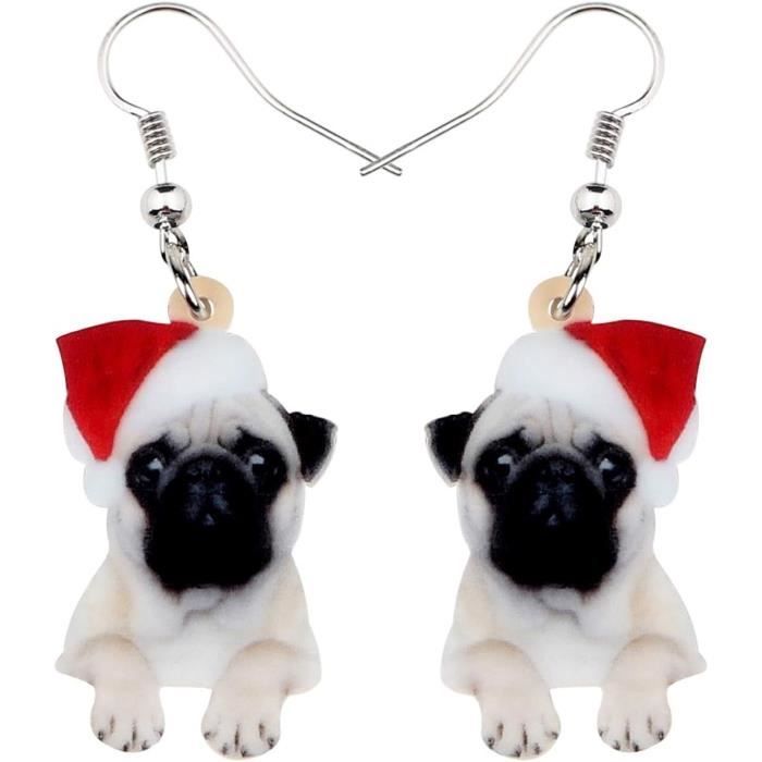 Boucles D'Oreilles Pendantes En Acrylique Chat Mignon Animaux De