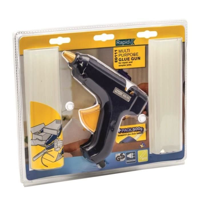le dernier doux et léger nouveaux prix plus bas Pistolet à colle EG111 + 500 g de colle - RAPID le dernier doux et léger nouveaux prix plus bas Pistolet à colle EG111 + 500 g de colle - RAPID