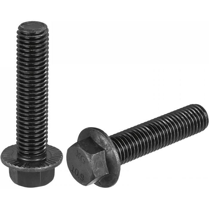 50 Vis M6x30mm à Tête Hex Creuse Rouge – Fixation Moto, Scooter, Décoration, Alliage Aluminium, Léger Et Résistant
