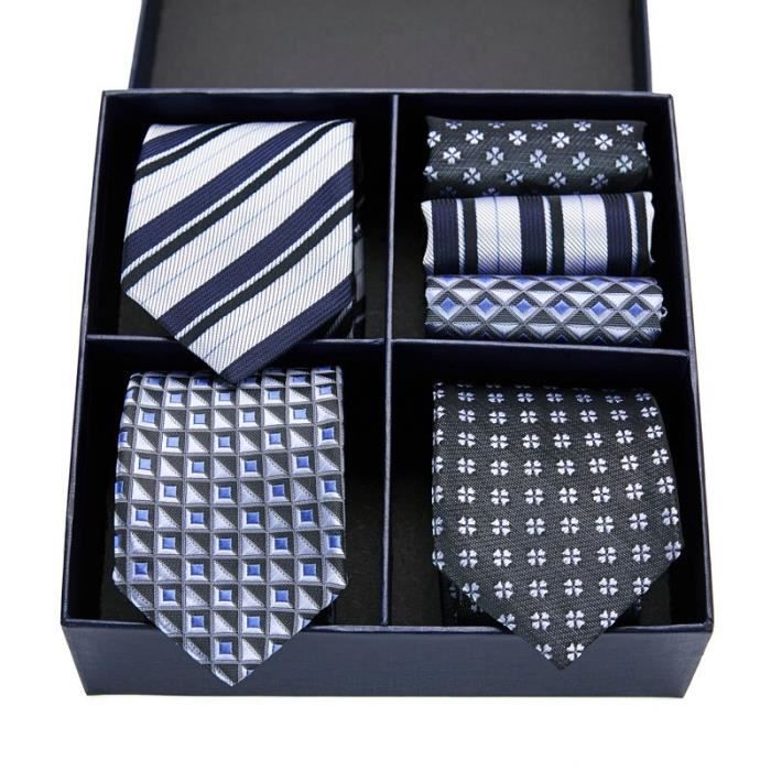 Tartan Rouge Design Hommes Cravate avec assorties mouchoir de poche/Mouchoir Set