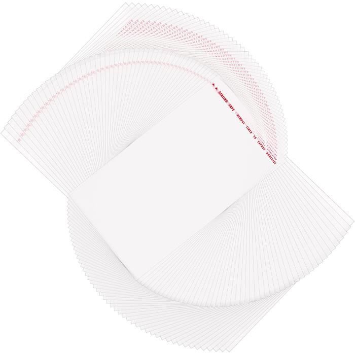 200pcs Sachet Plastique Adhesif Bonbon Transparents Sacs D Emballage Auto-adhésifs Peti