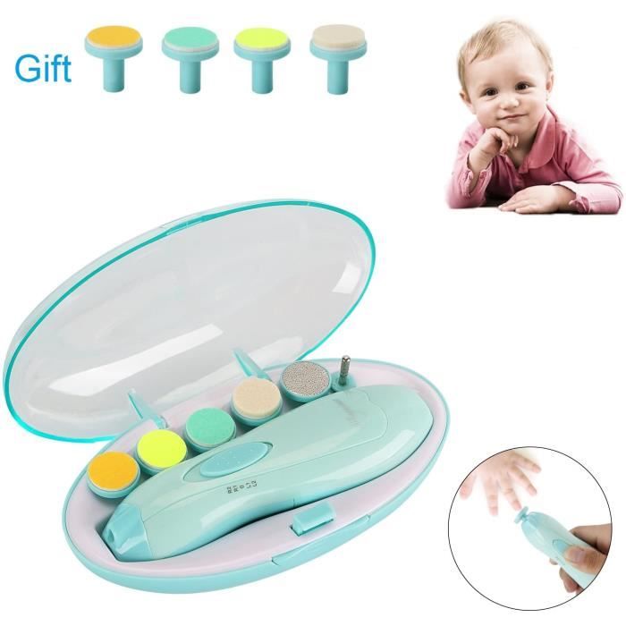 Soin Des Ongles Lime A Ongles Et Orteils Electrique Pour Bebe Kit De Tondeuse A Ongles Embouts Interchangeables Pour Nou Cdiscount Electromenager