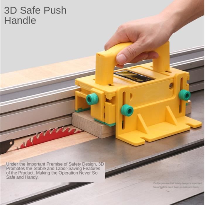 2 Blocs Poussoirs De Sécurité Pour Travail Du Bois - Pour Scie à Table, Toupie, Dégauchisseuse - 4