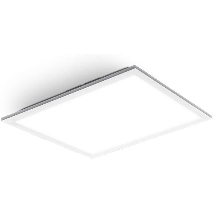 Panel LED ultra slim plafonnier bureau éclairage plafond ultraplat 60mm blanc