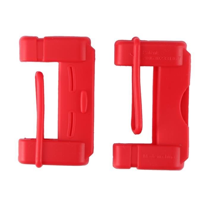 Accessoires auto,2 pièces universel sécurité ceinture de sécurité  couverture voiture ceinture Extender léger couleur - Type Rouge