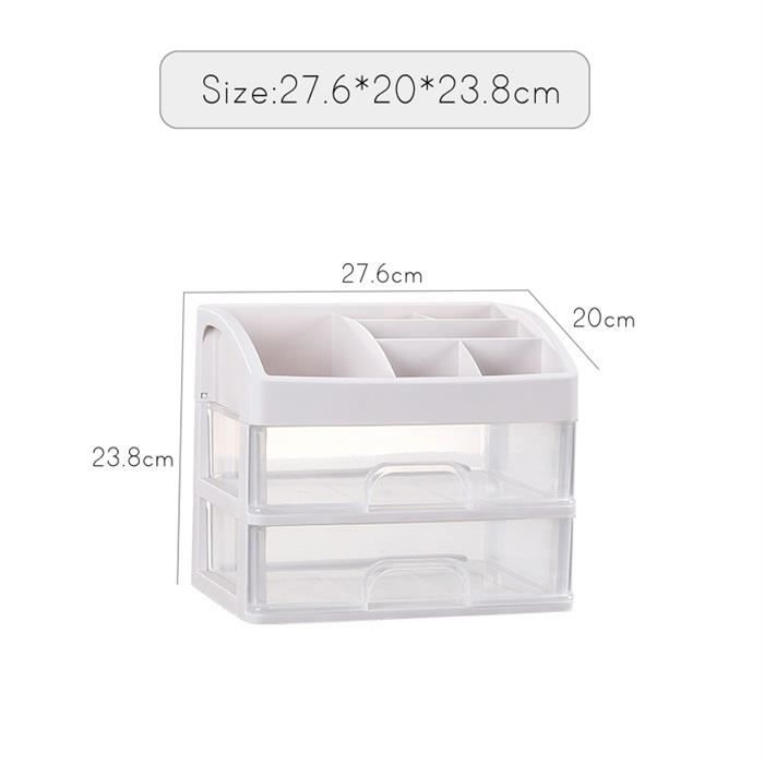 SONGMICS Organiseur de Maquillage, avec boîte de Rangement en matière