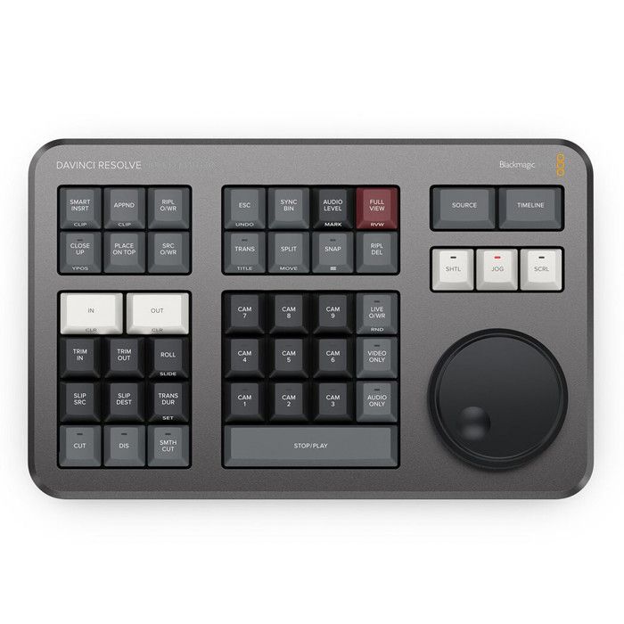 Clavier de montage – Blackmagic Design – DaVinci Resolve Speed Editor – Bluetooth – USB-C – Sans fil