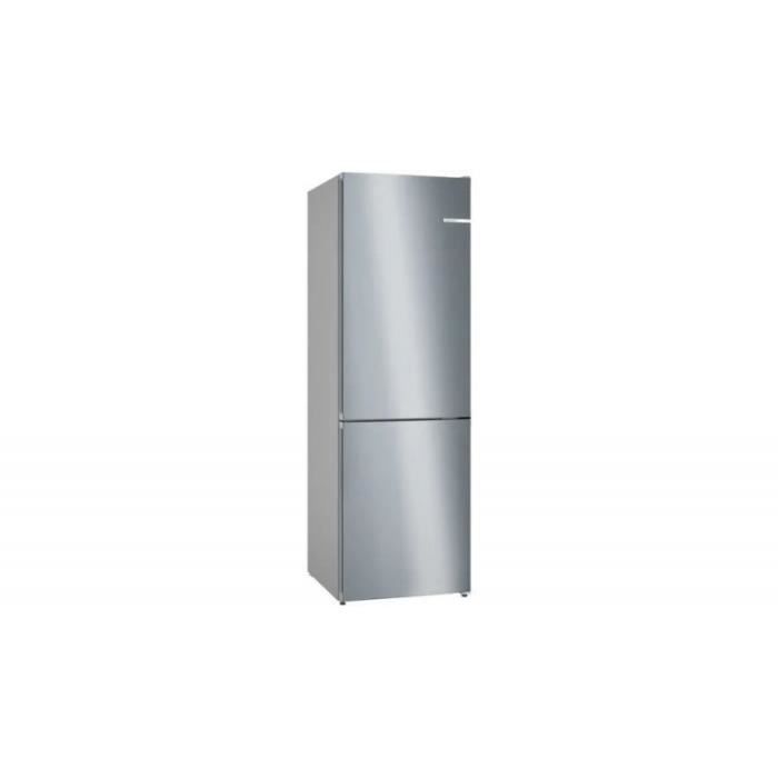 BOSCH Serie 4 réfrigérateur congélateur Autoportante 321 L D Acier inoxydable - KGN362IDF