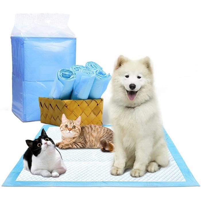 Comparer les prix de Lot de 40 Tapis Éducateurs pour Apprentissage, Chien Tapis de propreté pour Chiots, Alese Jetable Chiot Tapis de Protection,60*60cm