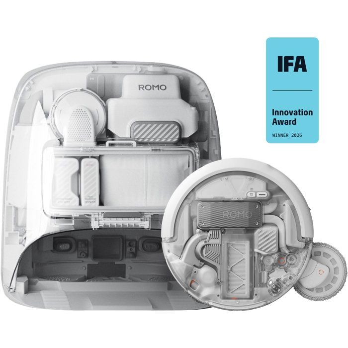 DJI ROMO P2 Robot Aspirateur Laveur Station autonettoyante haute température